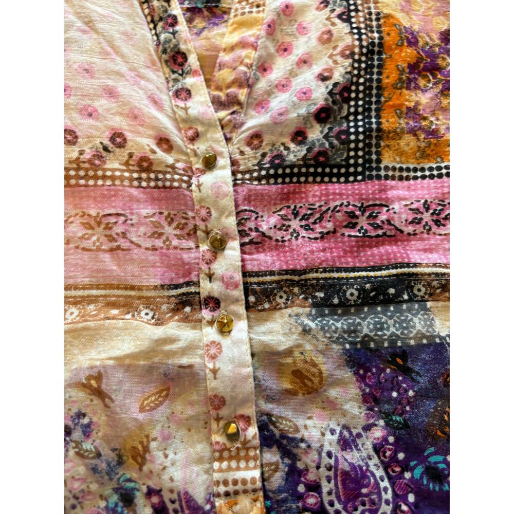 The Nu Vintage, Mixed Print Blouse, NWOT, Small - Picture 7 of 7